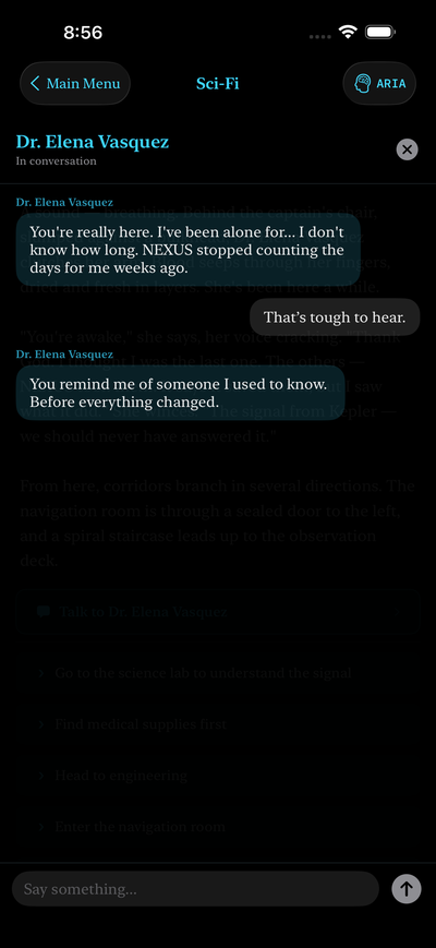 NPC conversation powered by Apple Intelligence